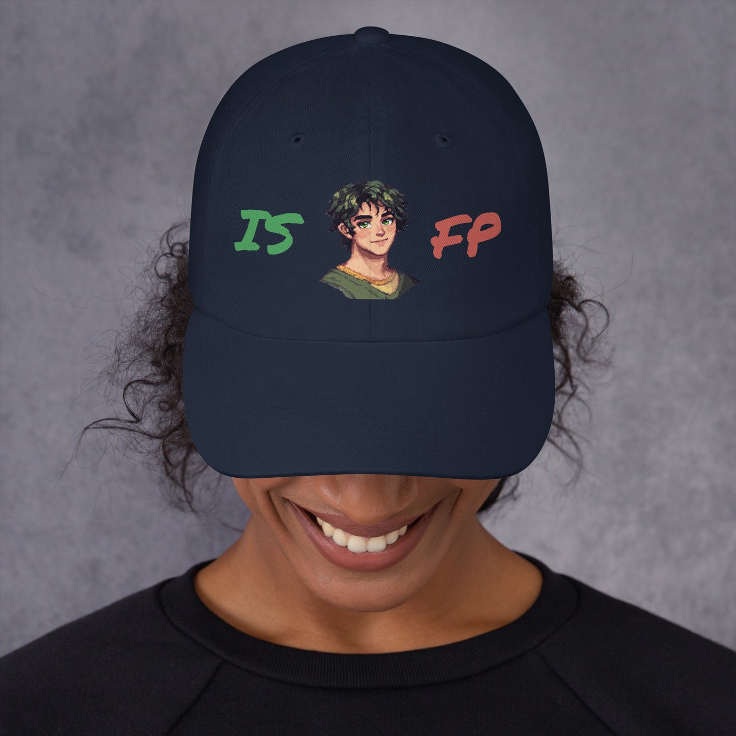 ISFP Male Pixel Art Embroidered Dad Hat - MindGem