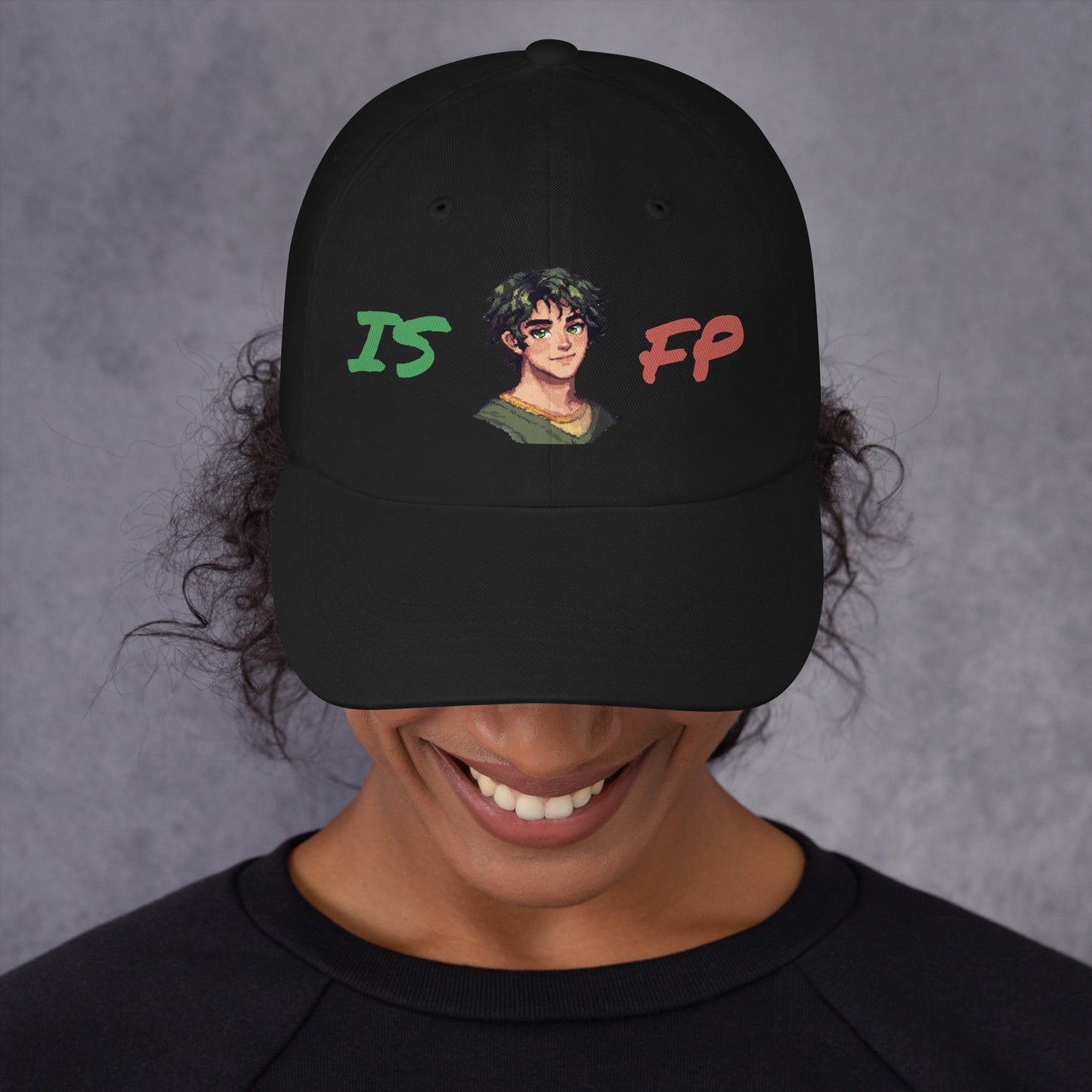 ISFP Male Pixel Art Embroidered Dad Hat - MindGem