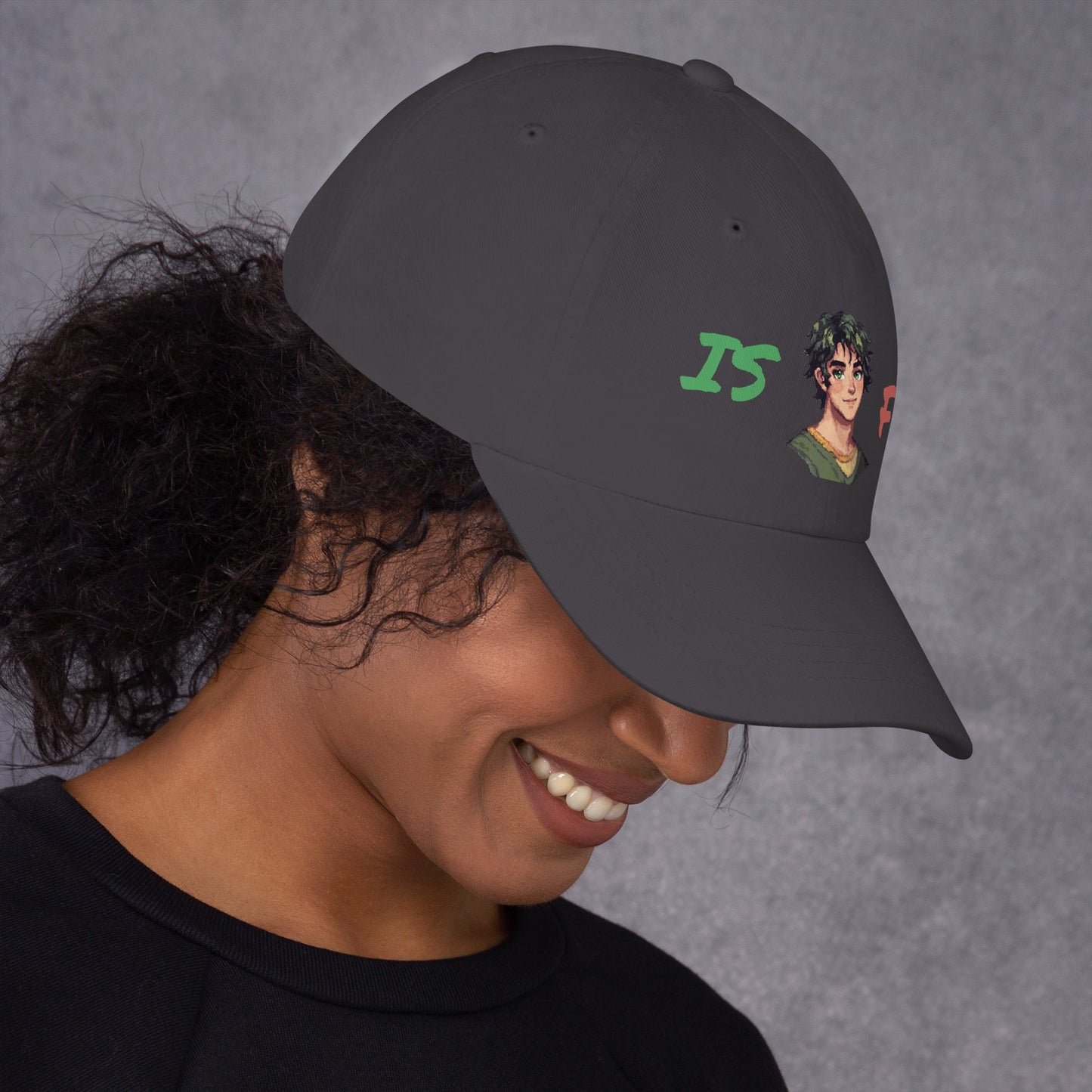ISFP Male Pixel Art Embroidered Dad Hat - MindGem