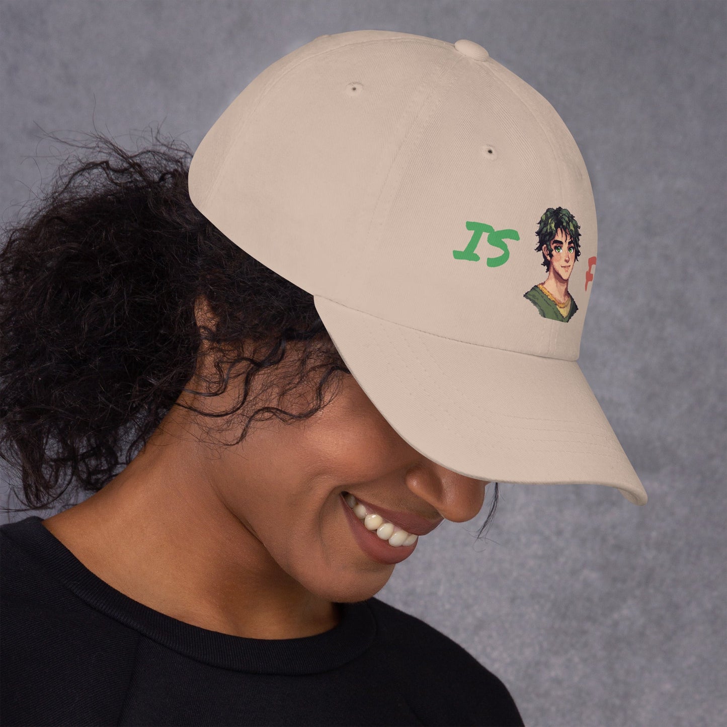 ISFP Male Pixel Art Embroidered Dad Hat - MindGem