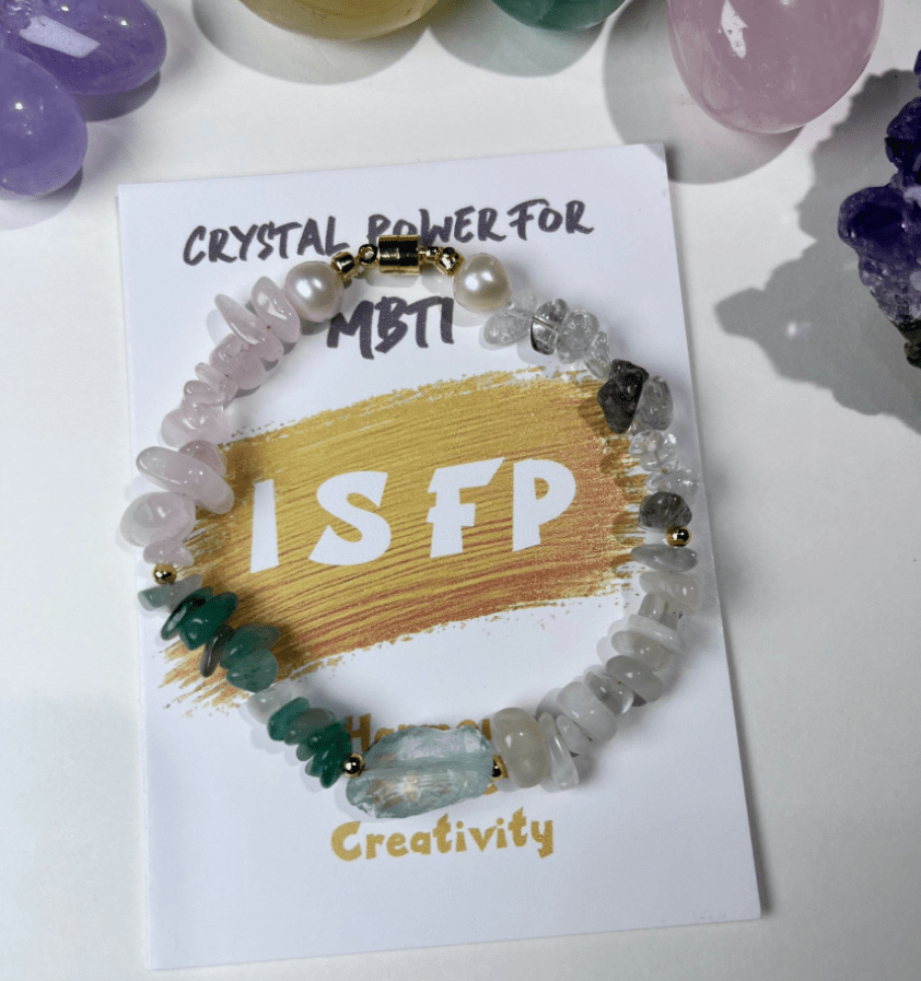 ISFP - The Artist's Creativity Crystal & Pearl Bracelet 🎨 - MindGem