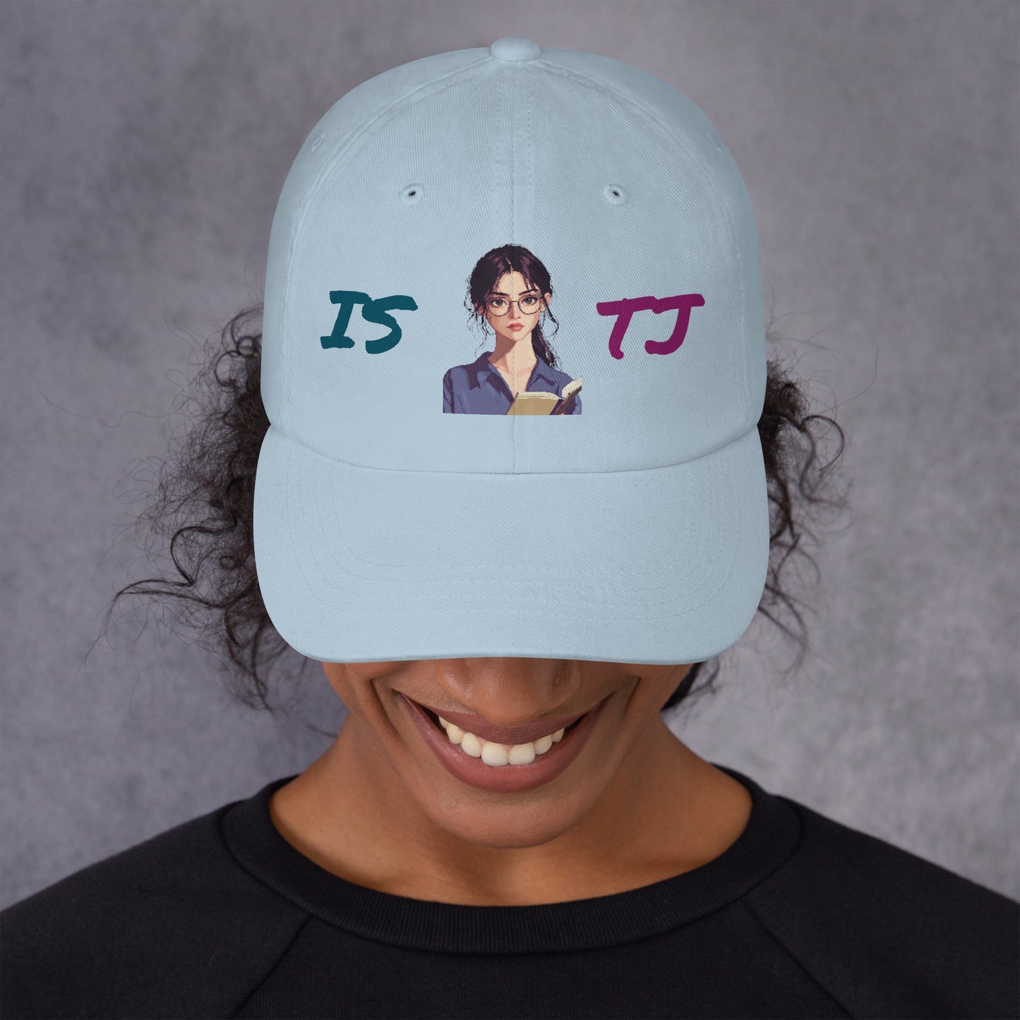 ISTJ Female Pixel Art Embroidered Dad Hat - MindGem