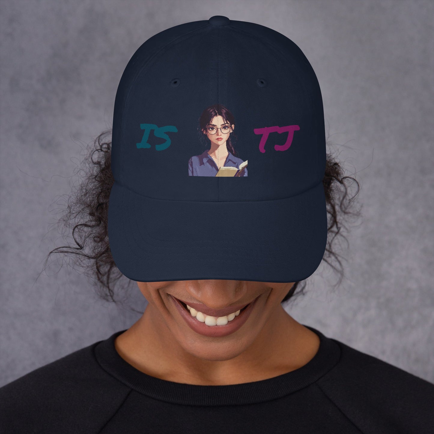 ISTJ Female Pixel Art Embroidered Dad Hat - MindGem