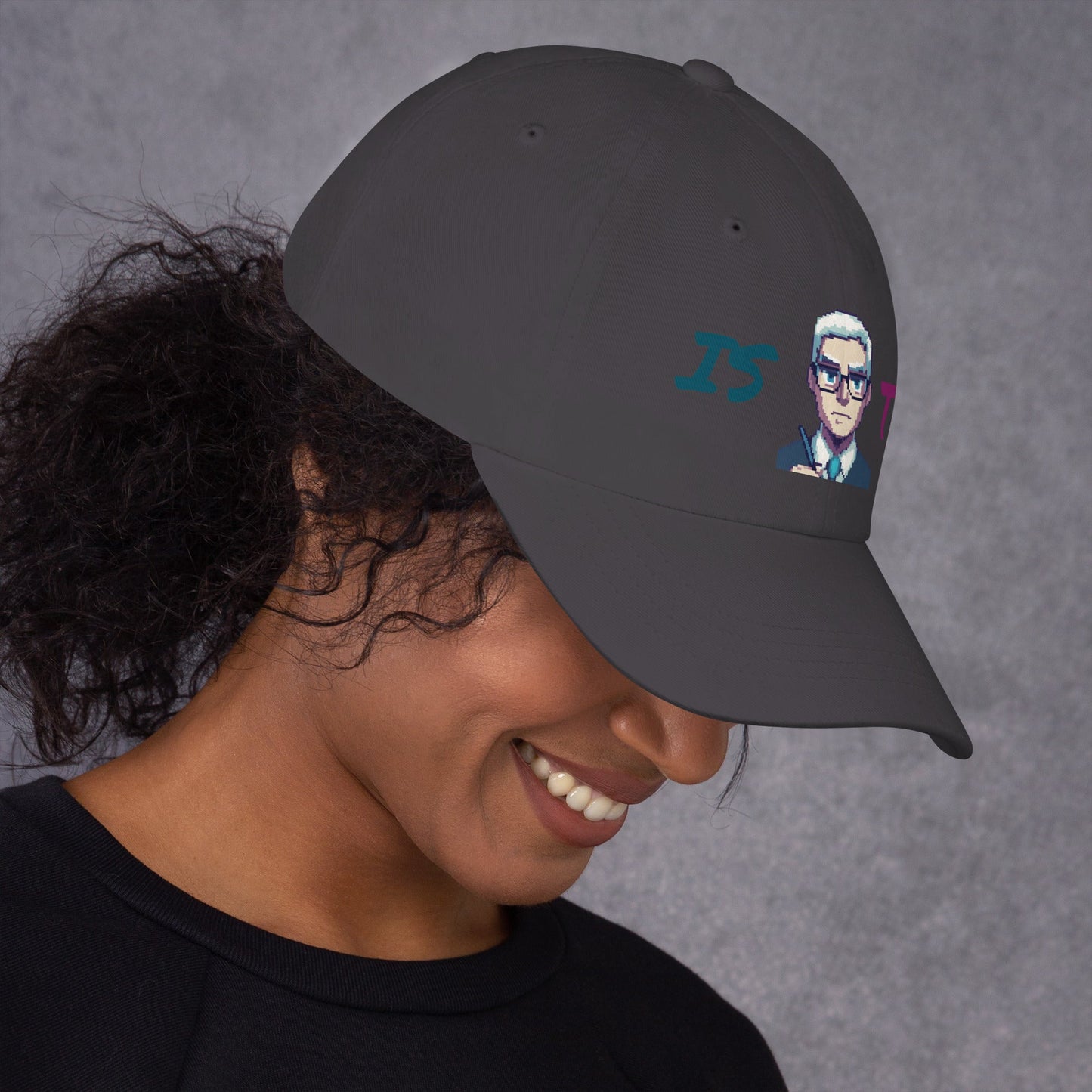 ISTJ Male Pixel Art Embroidered Dad Hat - MindGem