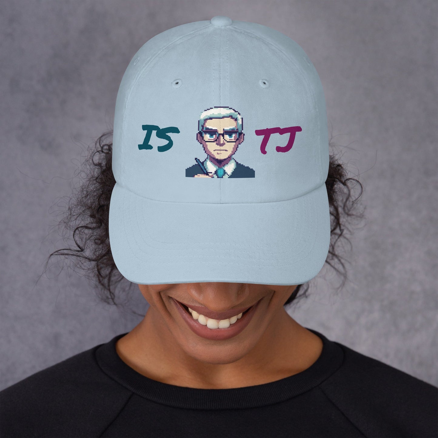 ISTJ Male Pixel Art Embroidered Dad Hat - MindGem