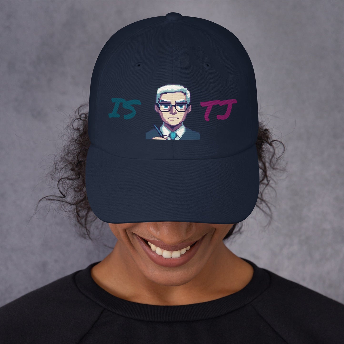 ISTJ Male Pixel Art Embroidered Dad Hat - MindGem
