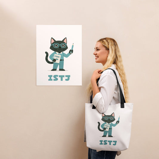 ISTJ Tote Bag | The Personality Cats Tote | MBTI Accessories - MindGem