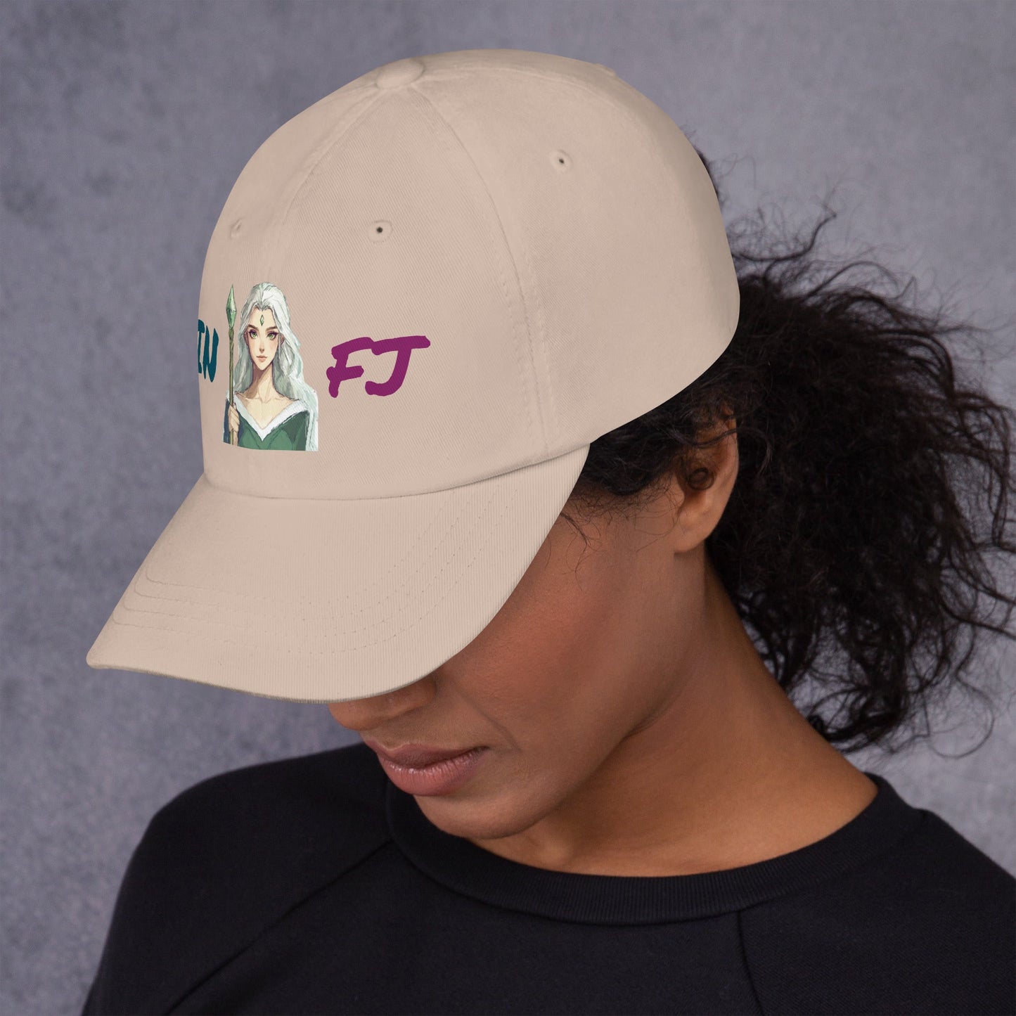 ISTP Female Pixel Art Embroidered Dad Hat - MindGem