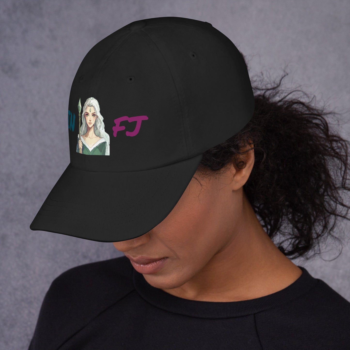 ISTP Female Pixel Art Embroidered Dad Hat - MindGem