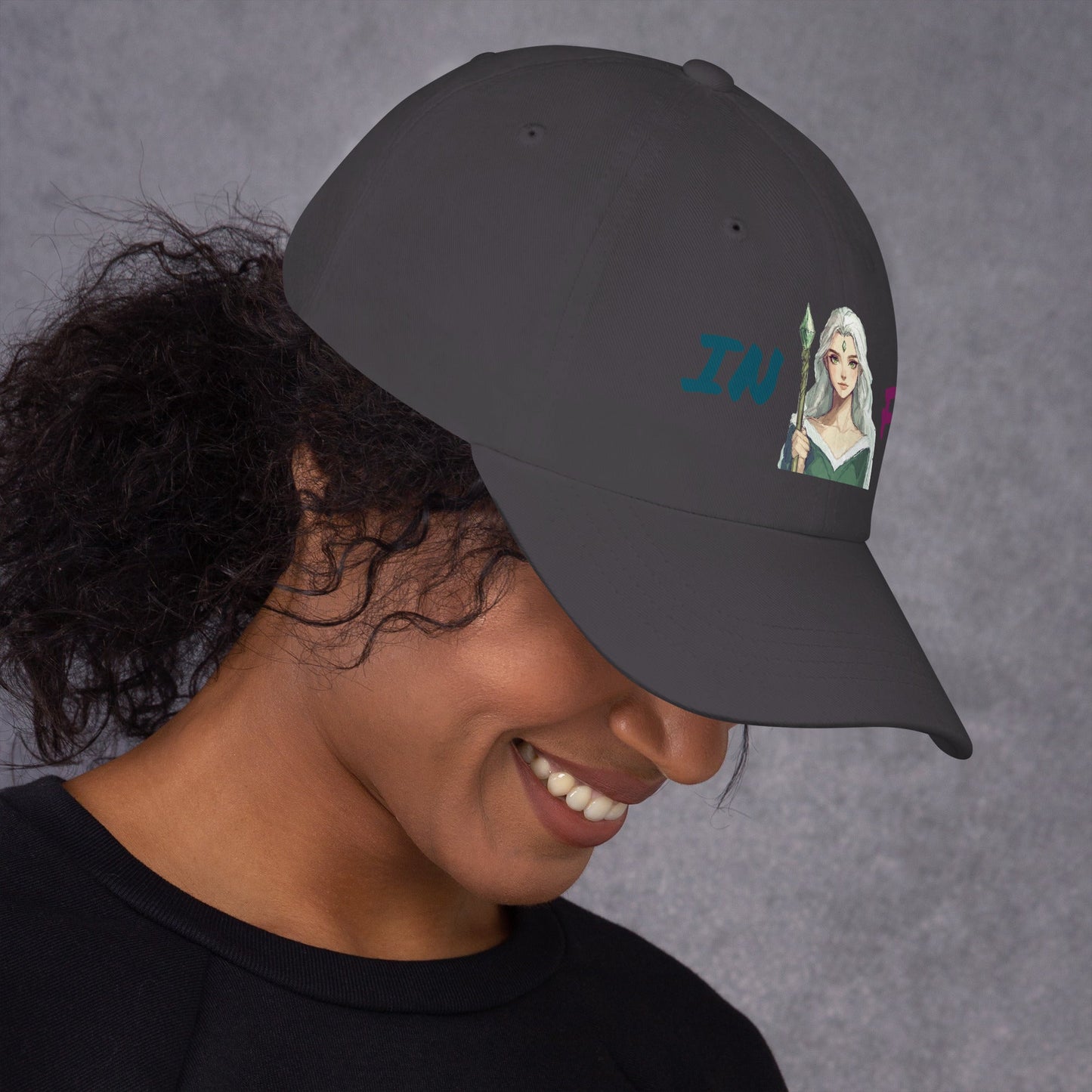 ISTP Female Pixel Art Embroidered Dad Hat - MindGem