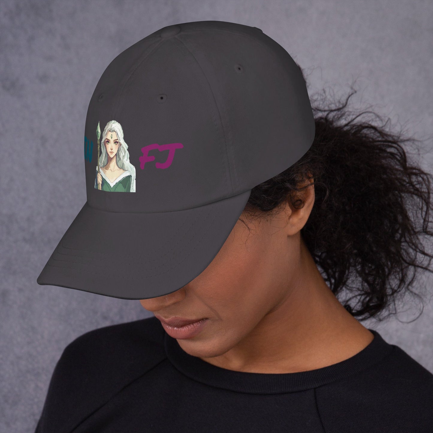 ISTP Female Pixel Art Embroidered Dad Hat - MindGem