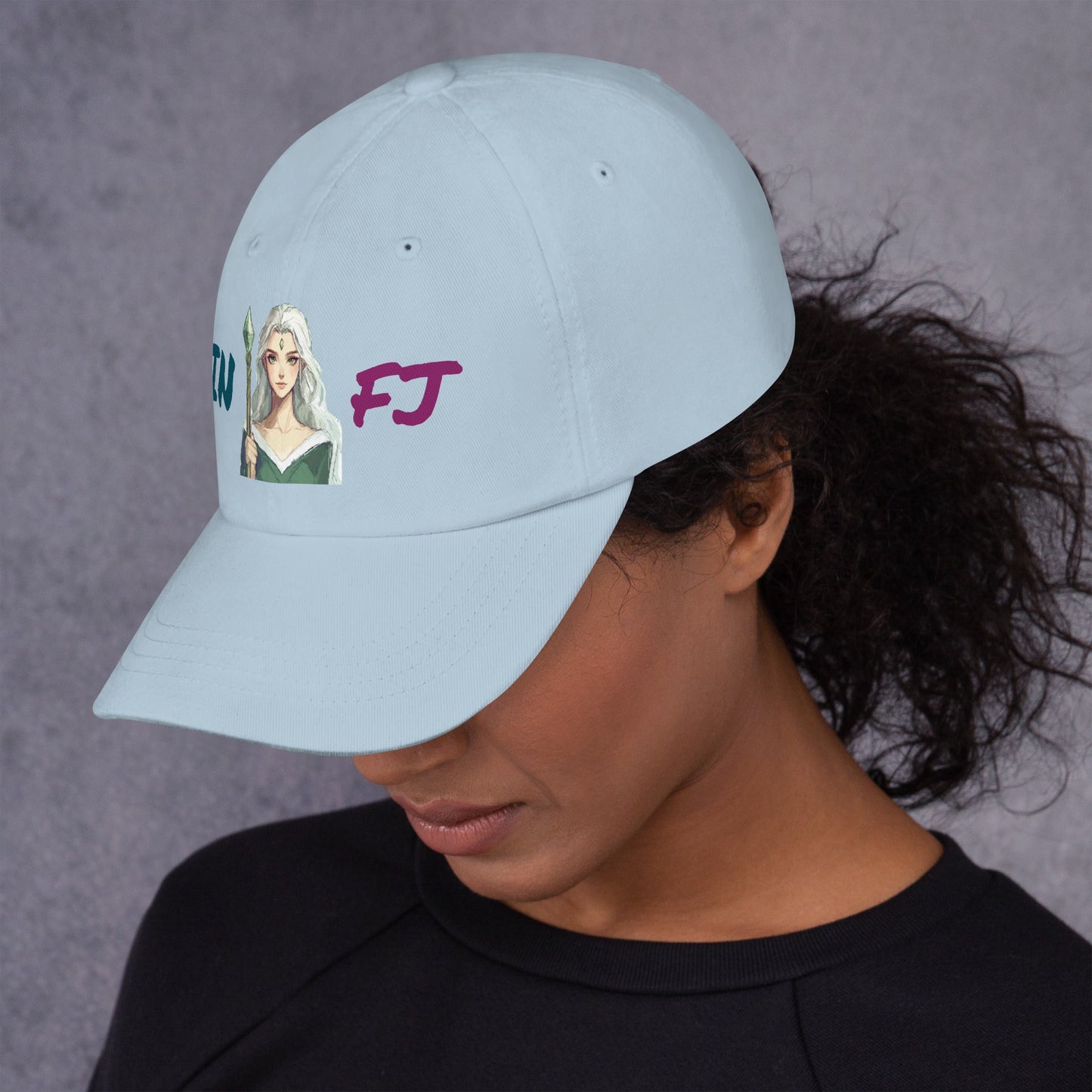ISTP Female Pixel Art Embroidered Dad Hat - MindGem