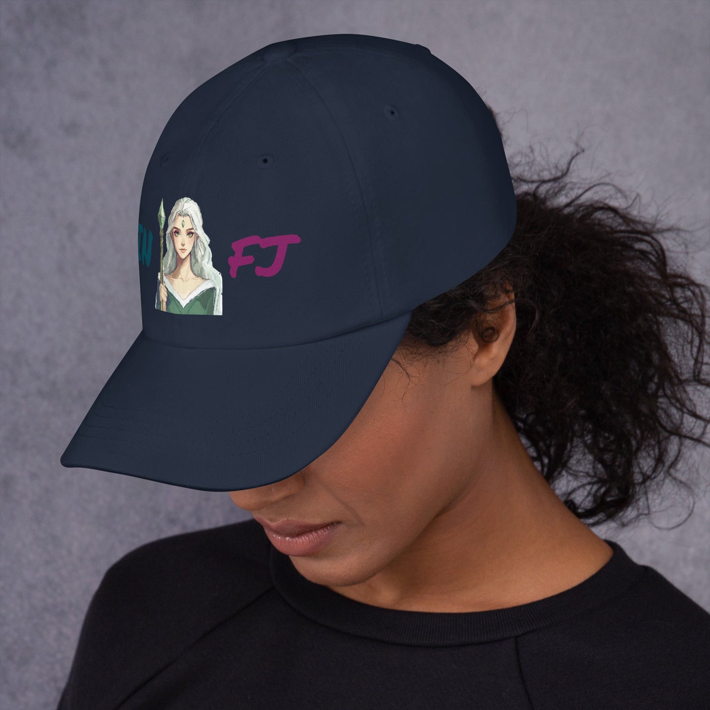 ISTP Female Pixel Art Embroidered Dad Hat - MindGem