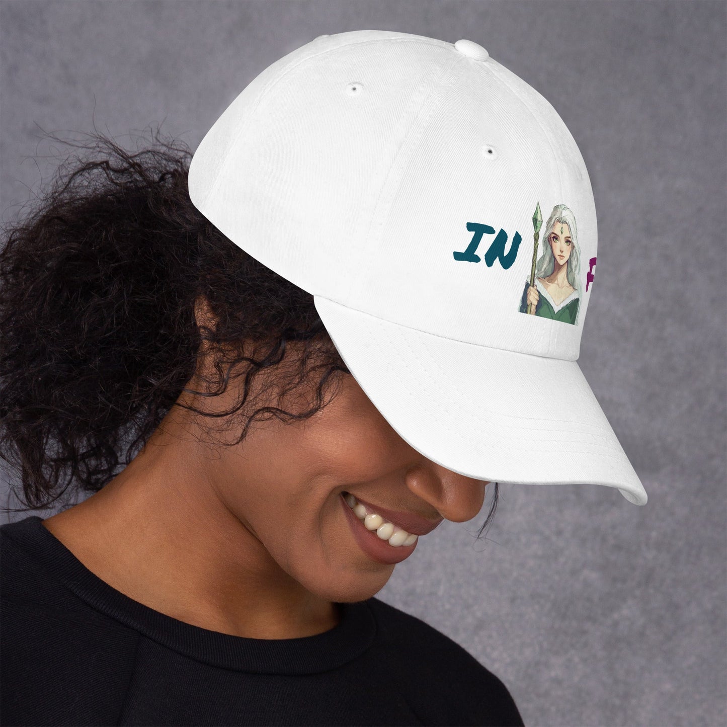 ISTP Female Pixel Art Embroidered Dad Hat - MindGem