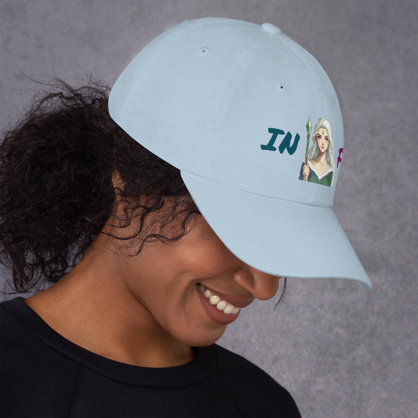 ISTP Female Pixel Art Embroidered Dad Hat - MindGem