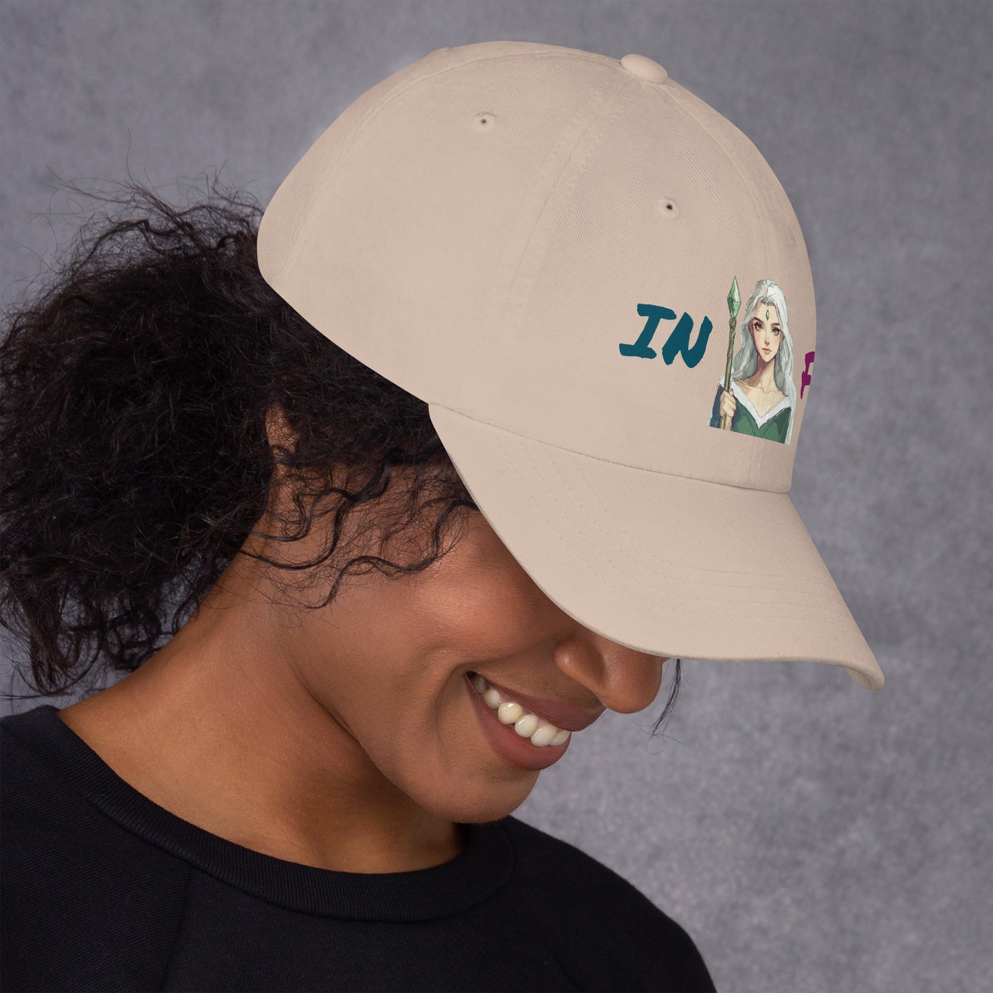ISTP Female Pixel Art Embroidered Dad Hat - MindGem