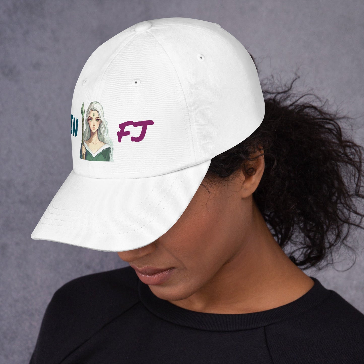 ISTP Female Pixel Art Embroidered Dad Hat - MindGem