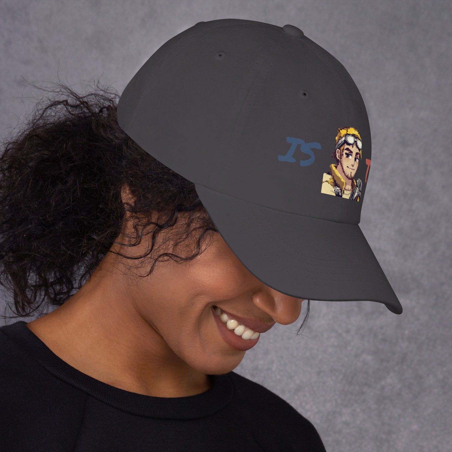ISTP Male Pixel Art Embroidered Dad Hat - MindGem