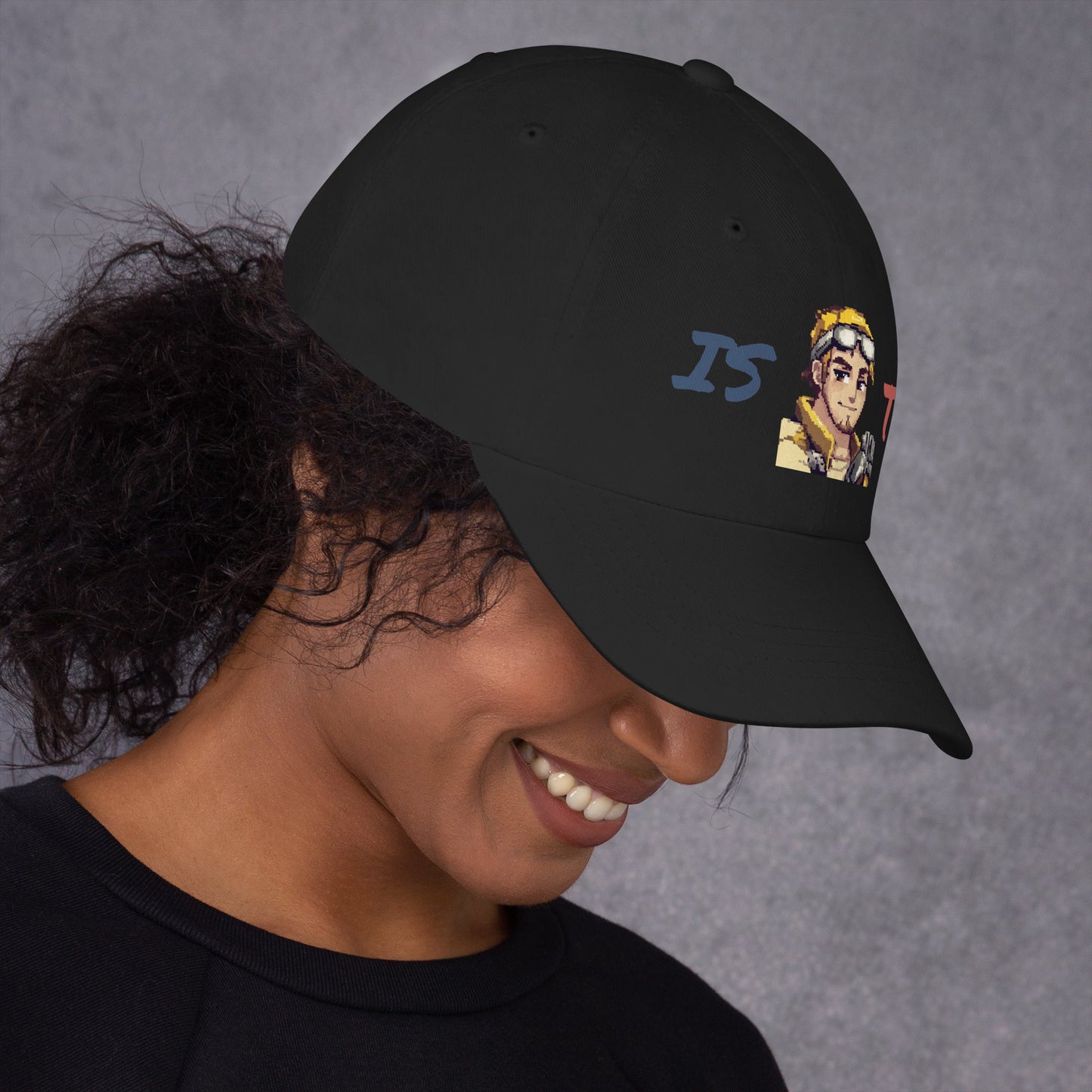 ISTP Male Pixel Art Embroidered Dad Hat - MindGem