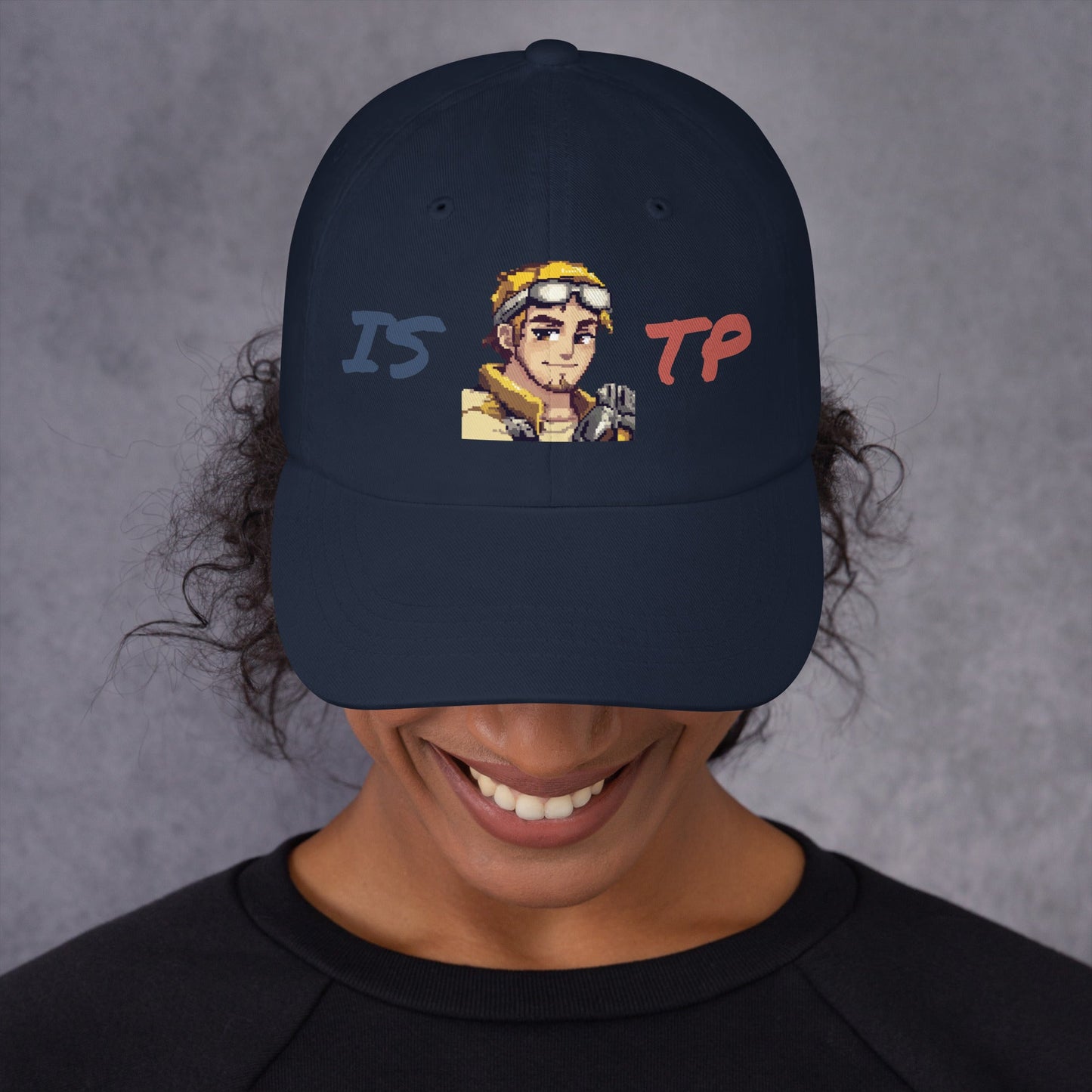 ISTP Male Pixel Art Embroidered Dad Hat - MindGem