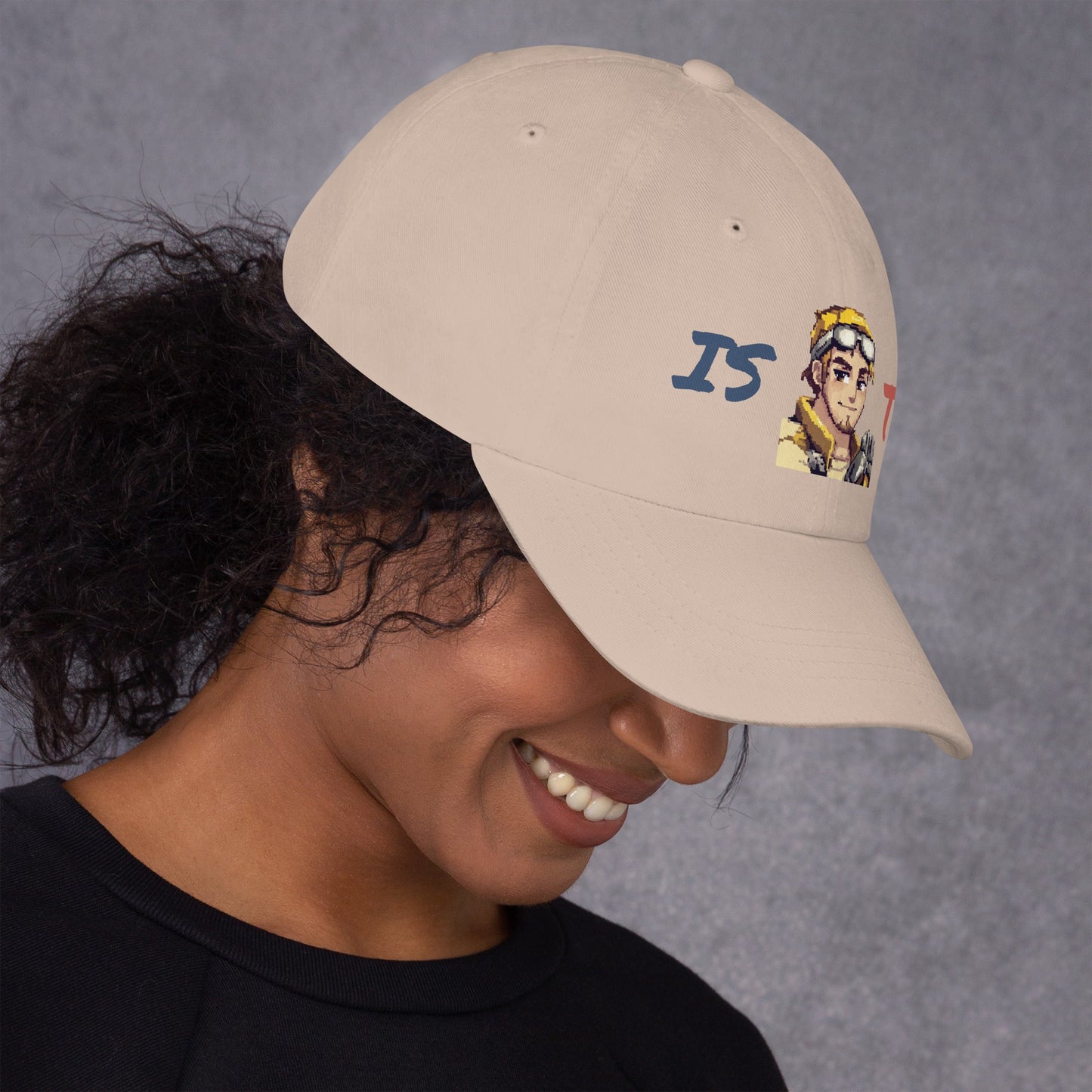 ISTP Male Pixel Art Embroidered Dad Hat - MindGem