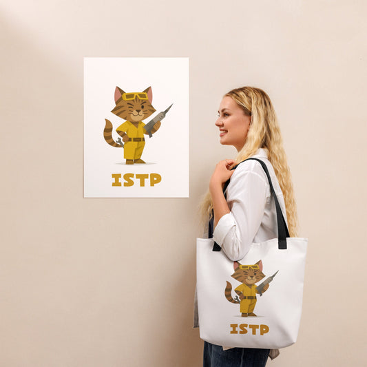 ISTP Tote Bag | The Personality Cats Tote | MBTI Accessories - MindGem