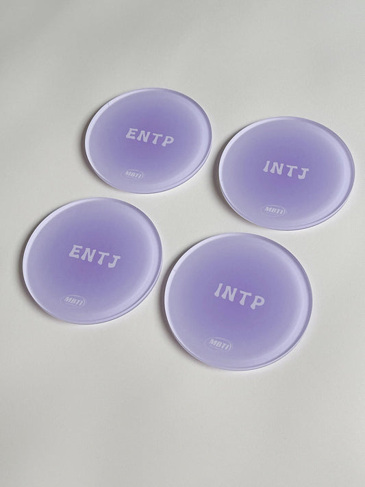 MBTI Dopamine Drink Coaster | Aesthetic Desk Accessories & Personality Gift - MindGem