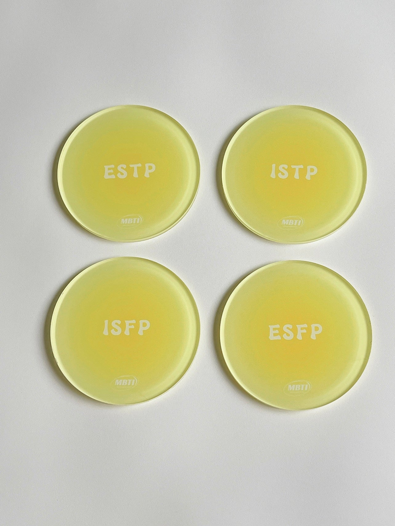 MBTI Dopamine Drink Coaster | Aesthetic Desk Accessories & Personality Gift - MindGem