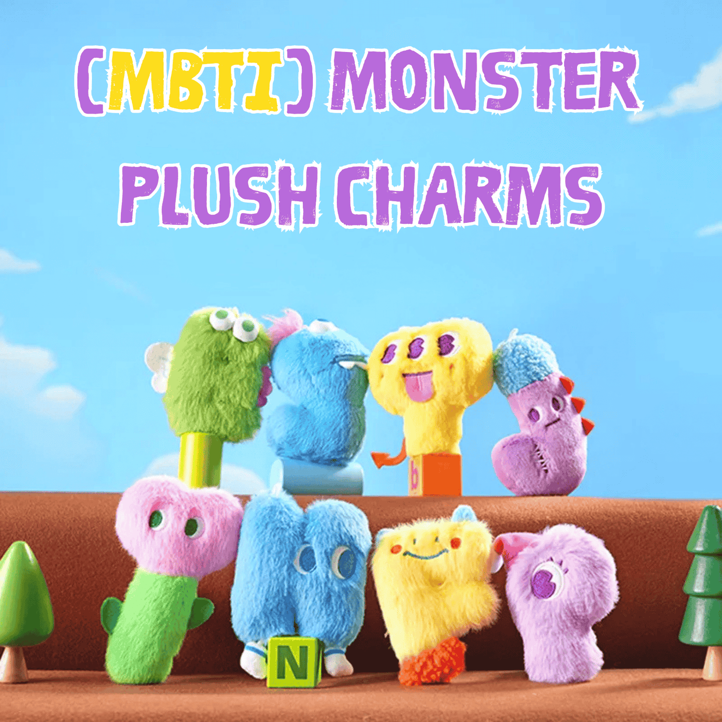 MBTI Letter Monsters | Cute Plush Keychain & Kawaii Charm - MindGem