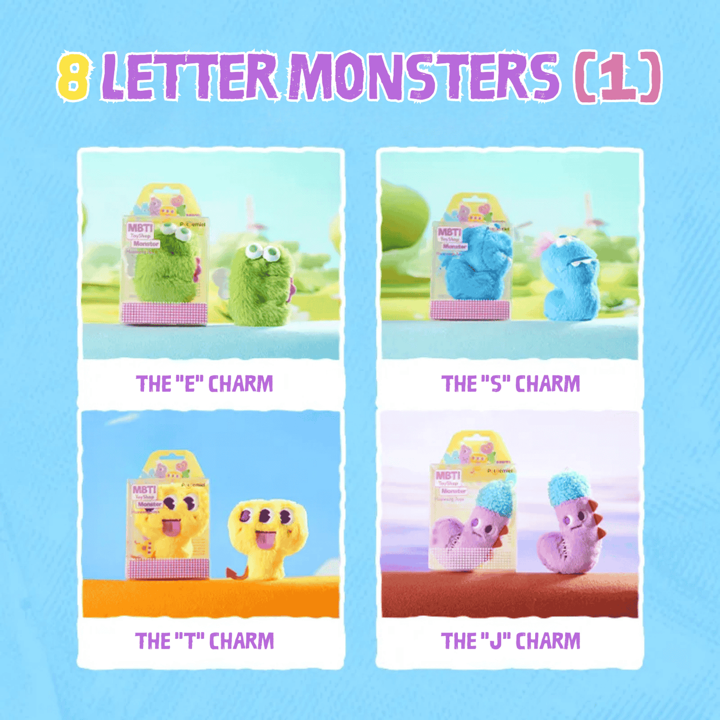 MBTI Letter Monsters | Cute Plush Keychain & Kawaii Charm - MindGem