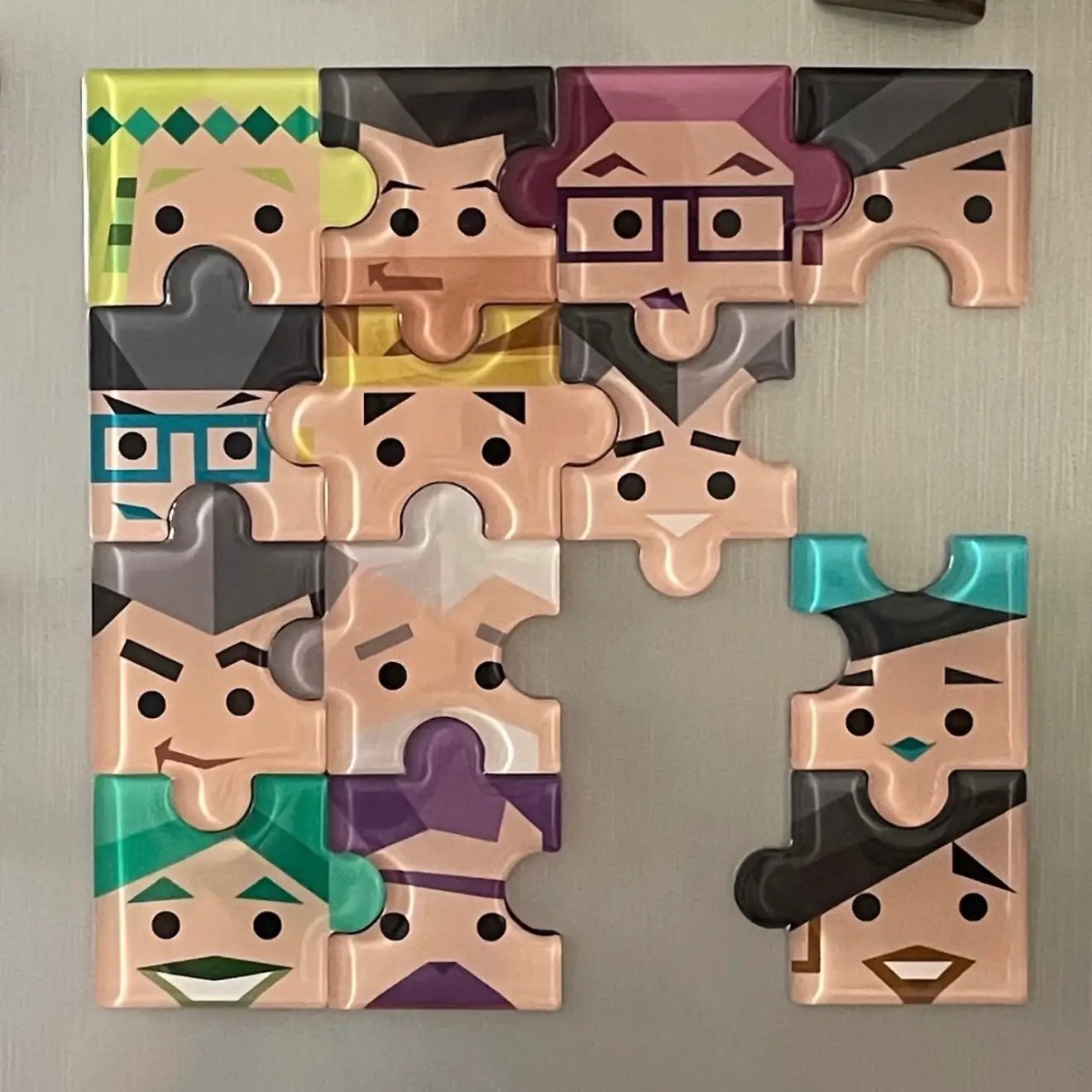 MBTI Magnetic Puzzle | Quirky Fridge Magnet Set for Office Decor - MindGem