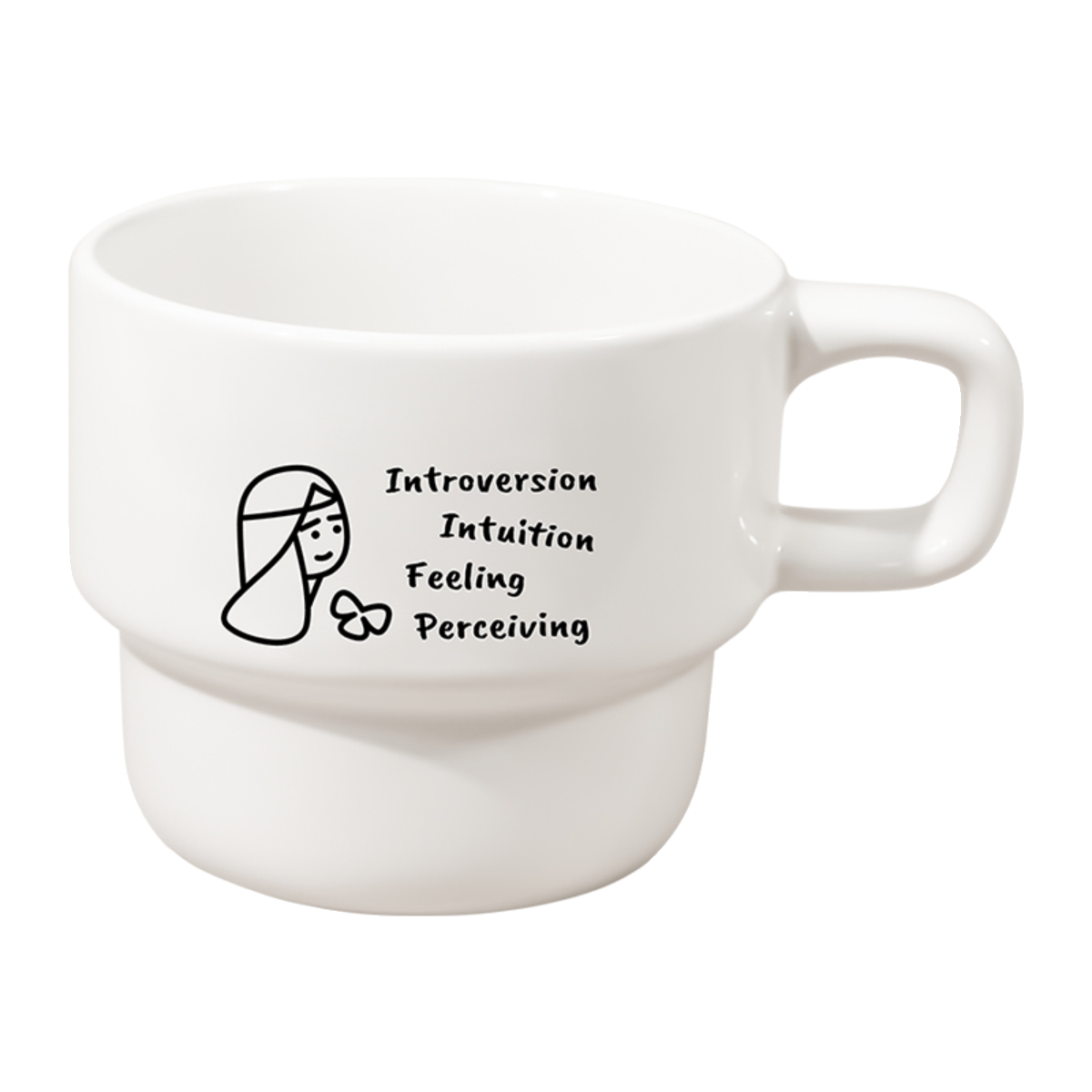 Stackable MBTI Mug | Modern Coffee Mugs & Personality Gift - MindGem