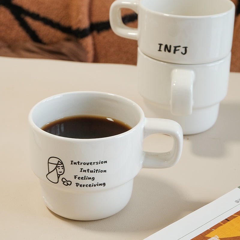 Stackable MBTI Mug | Modern Coffee Mugs & Personality Gift - MindGem