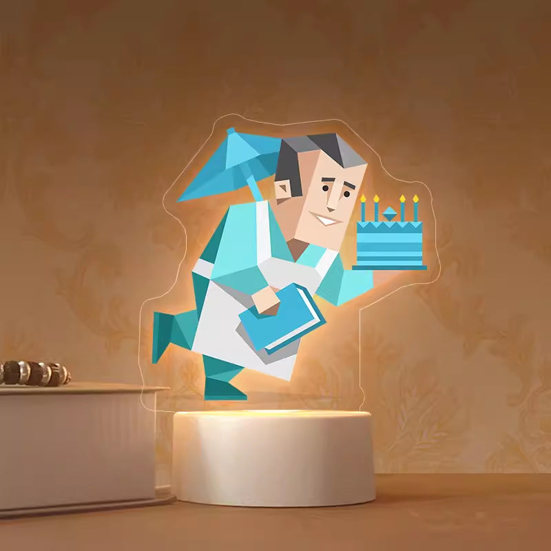 3D MBTI Personality Night Light & Desk Ornament | Unique Gift for Students & Office 💡