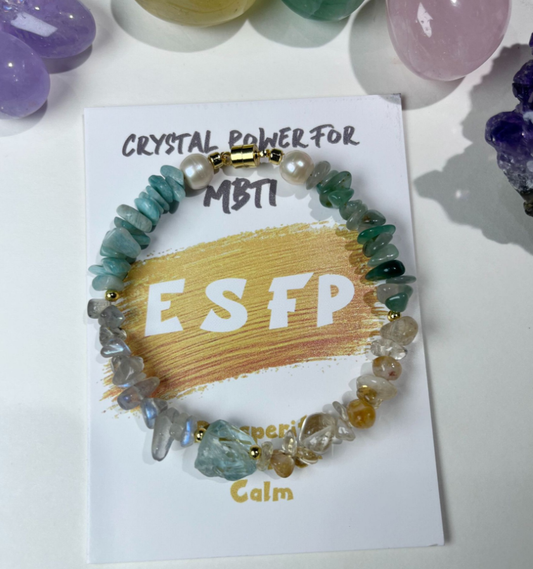 ESFP-The Performer's Joy Crystal & Pearl Bracelet 🌟