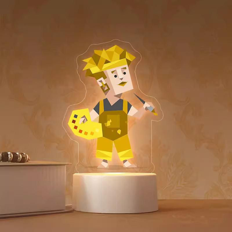 3D MBTI Personality Night Light & Desk Ornament | Unique Gift for Students & Office 💡