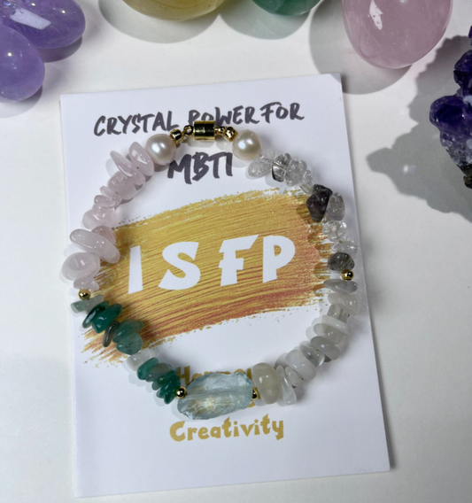 ISFP-The Artist's Creativity Crystal & Pearl Bracelet 🎨
