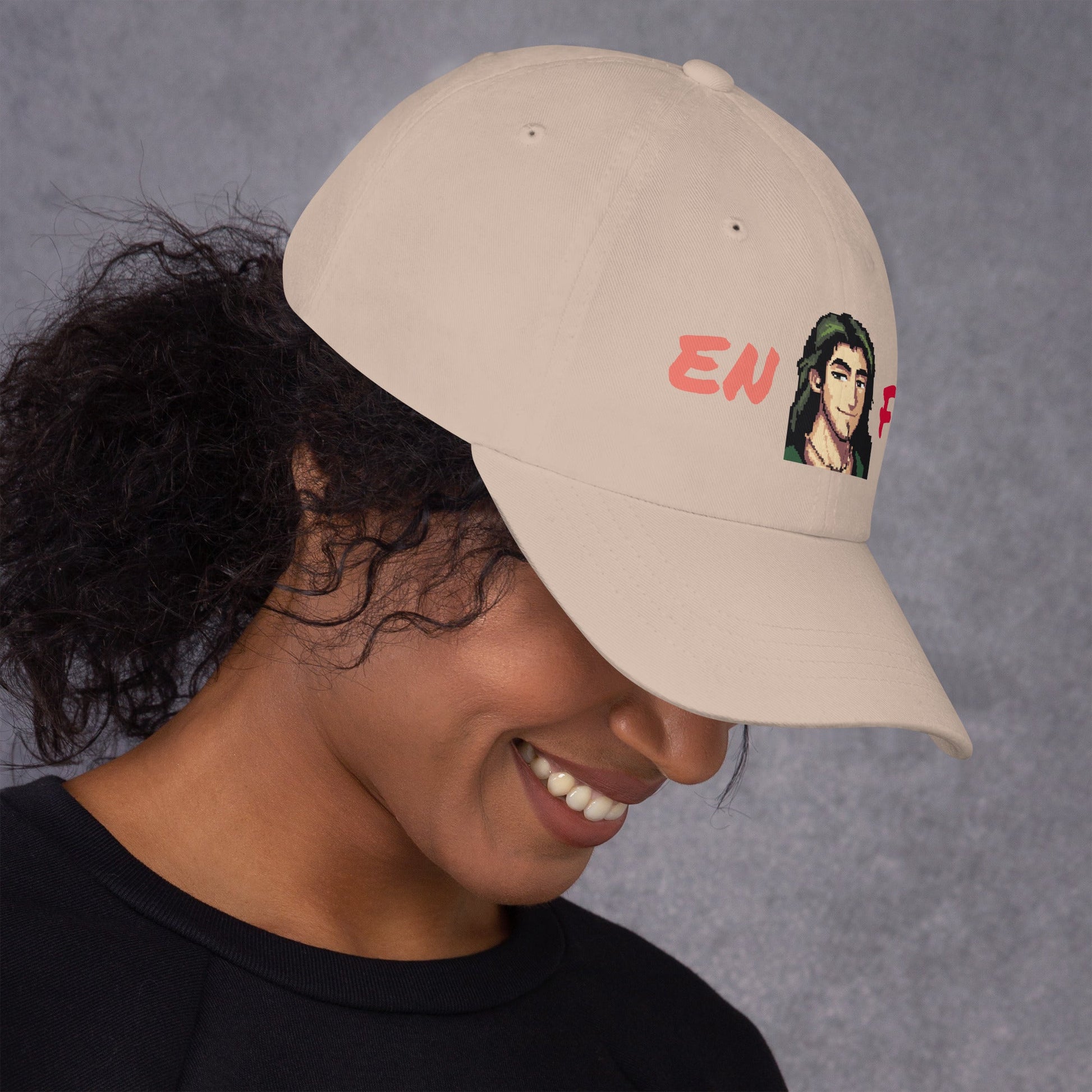 ENFJ Male Pixel Art Embroidered Dad Hat - MindGem