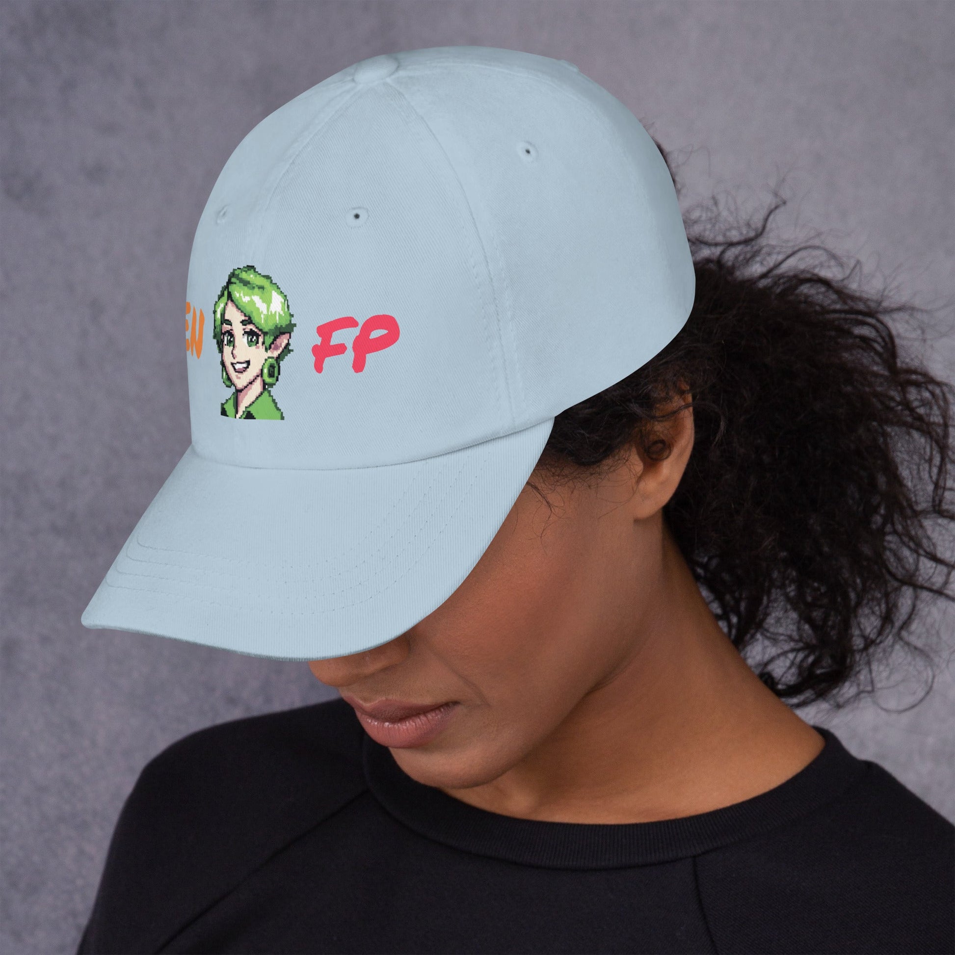 ENFP Female Pixel Art Embroidered Dad Hat - MindGem