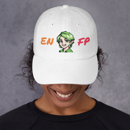 ENFP Female Pixel Art Embroidered Dad Hat - MindGem