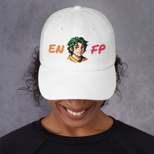 ENFP Male Pixel Art Embroidered Dad Hat - MindGem