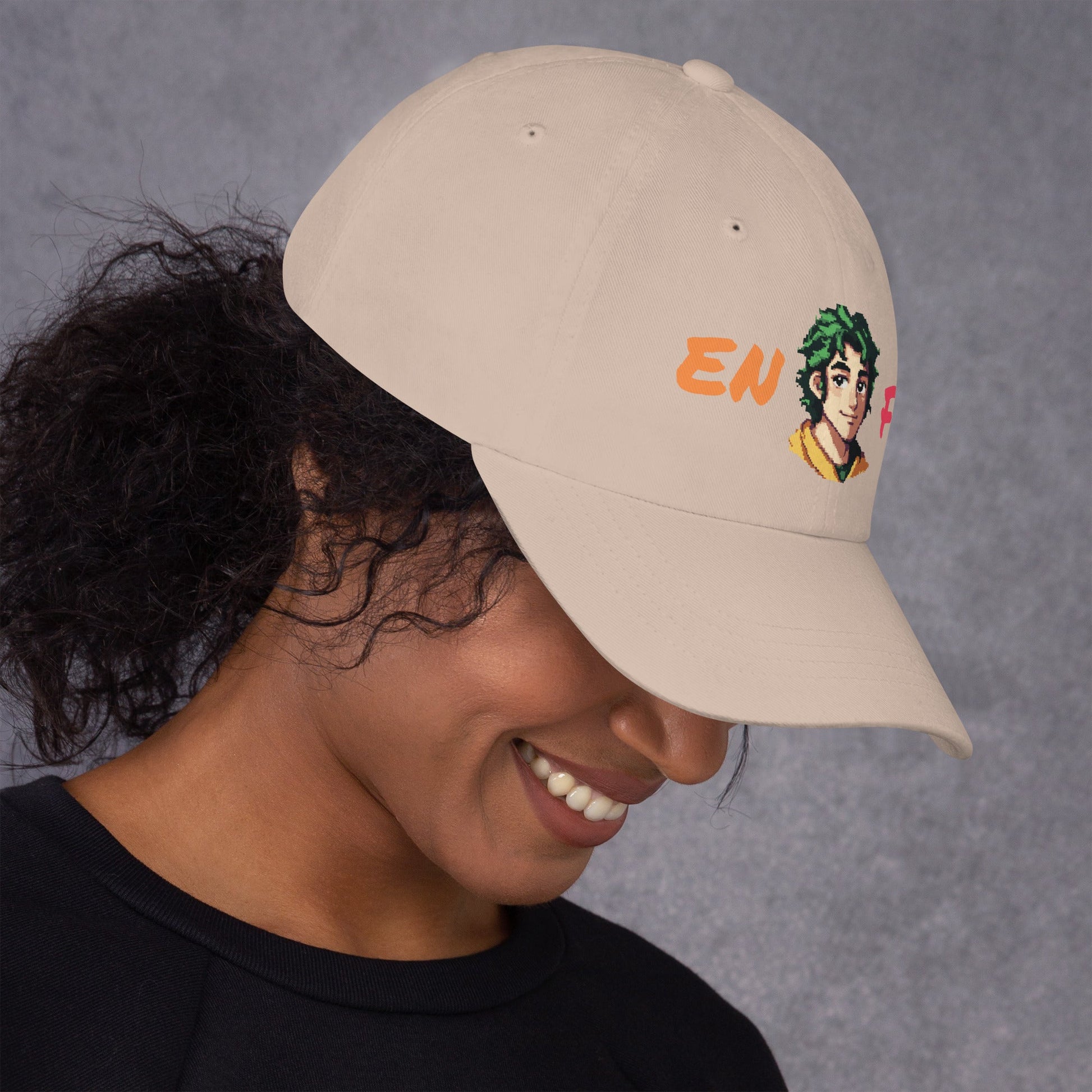 ENFP Male Pixel Art Embroidered Dad Hat - MindGem