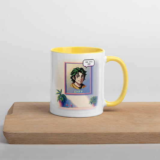 ENFP Male Pixel Art Mug | "Inner Mirror" | Reflect Your True Self - MindGem