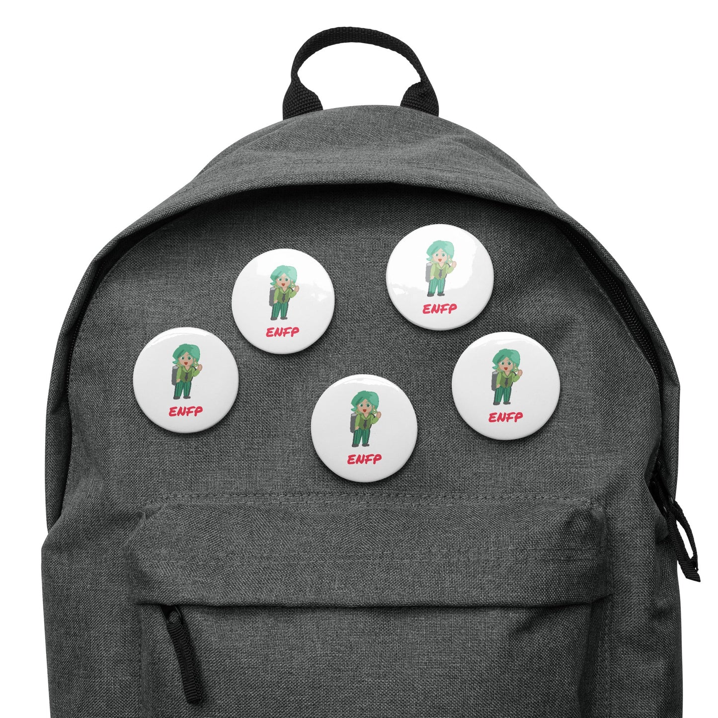 ENFP Pixel Art Pin Button Set: The Passionate Campaigner (5 - Pack) - MindGem