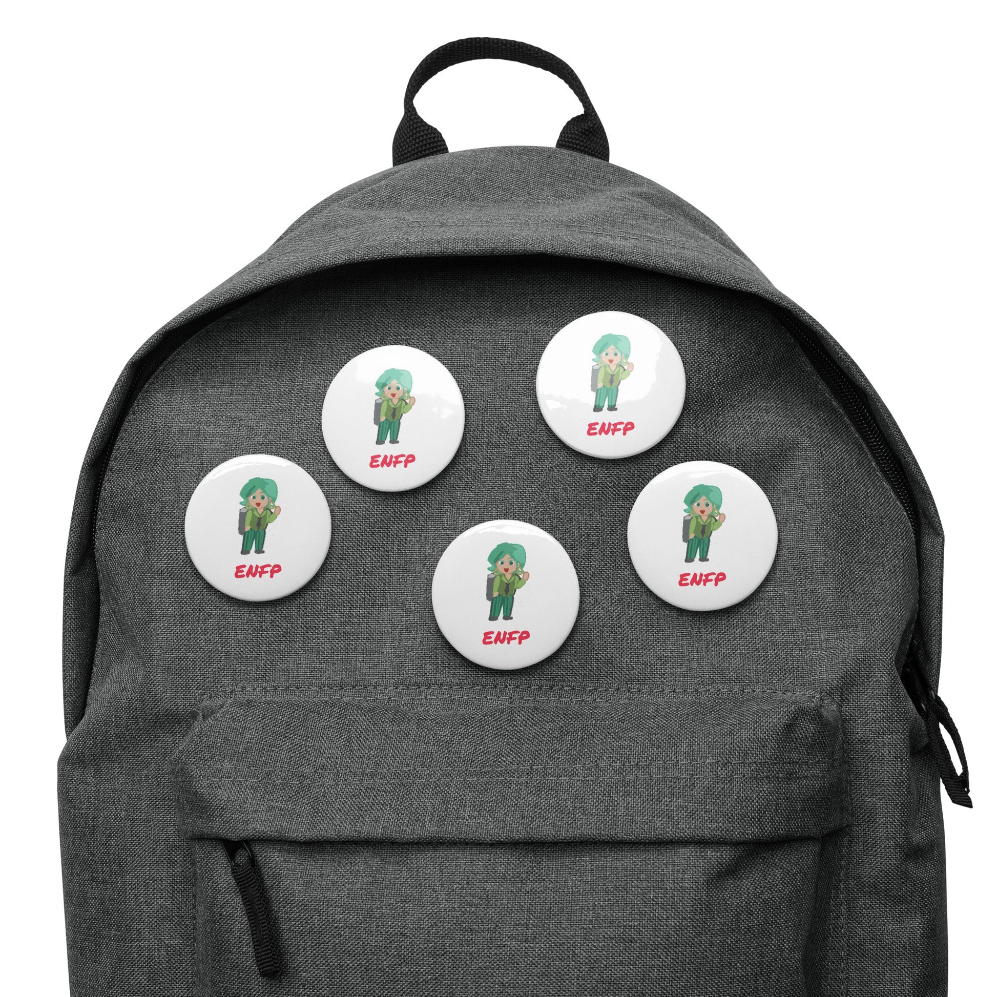 ENFP Pixel Art Pin Button Set: The Passionate Campaigner (5 - Pack) - MindGem