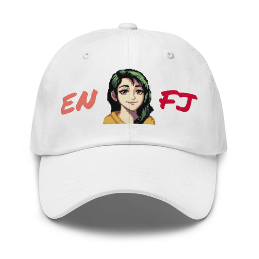 ENTJ Female Pixel Art Embroidered Dad Hat - MindGem