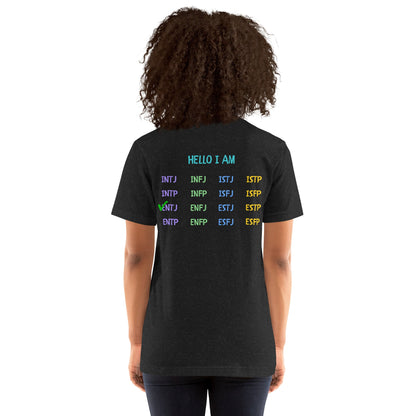 [ENTJ] "Hello I Am" MBTI Personality T-Shirt - MindGem