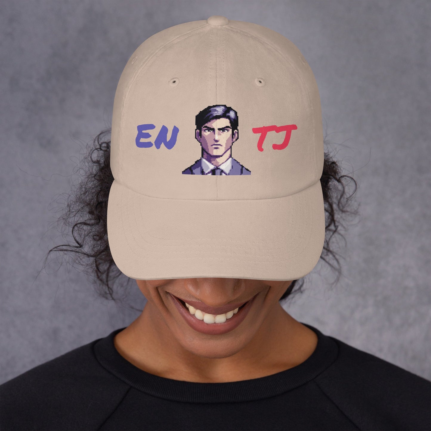 ENTJ Male Pixel Art Embroidered Dad Hat - MindGem