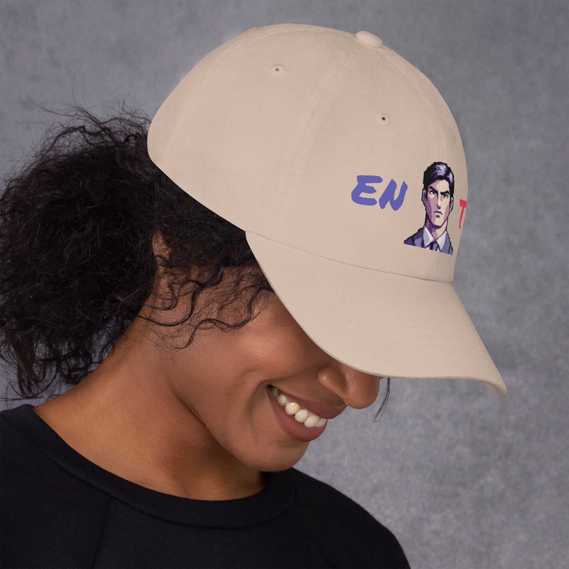 ENTJ Male Pixel Art Embroidered Dad Hat - MindGem