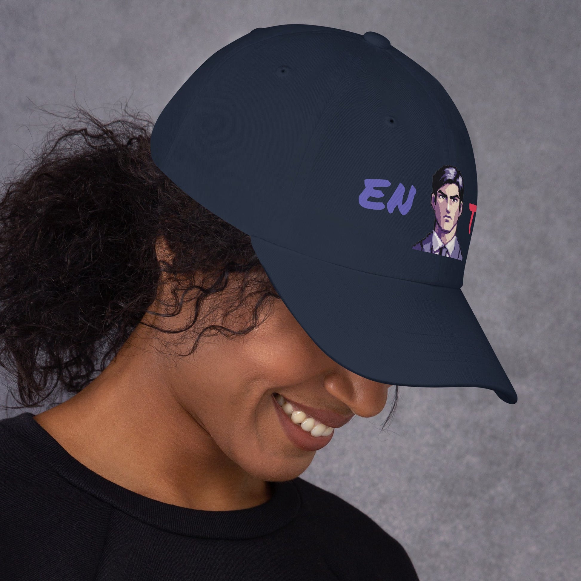 ENTJ Male Pixel Art Embroidered Dad Hat - MindGem